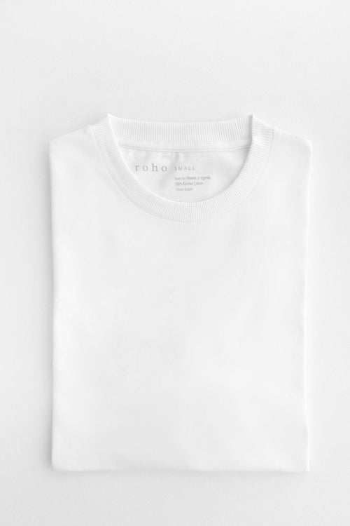 Basic Tee White UNISEX - roho